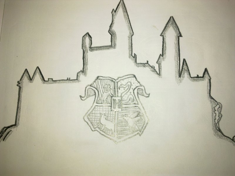 Гарри Поттер Хогвартс рисунки