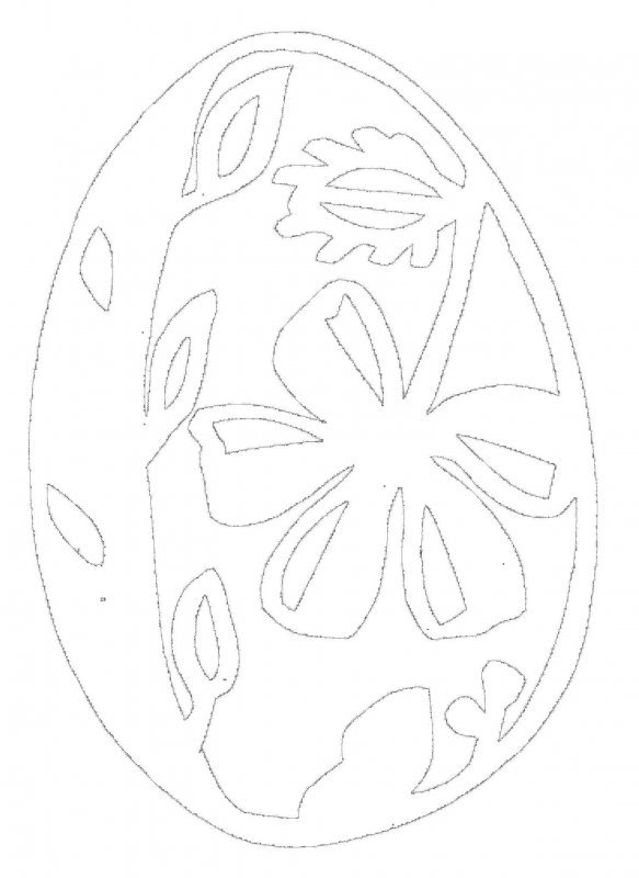 Вытынанка пасхальное яйцо