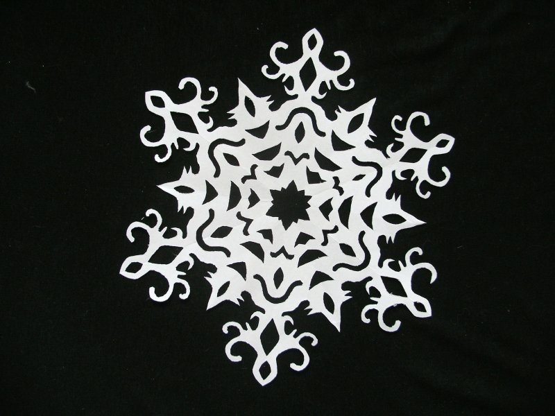 Новогоднее украшение снежинки вытыканки поделки в СДК