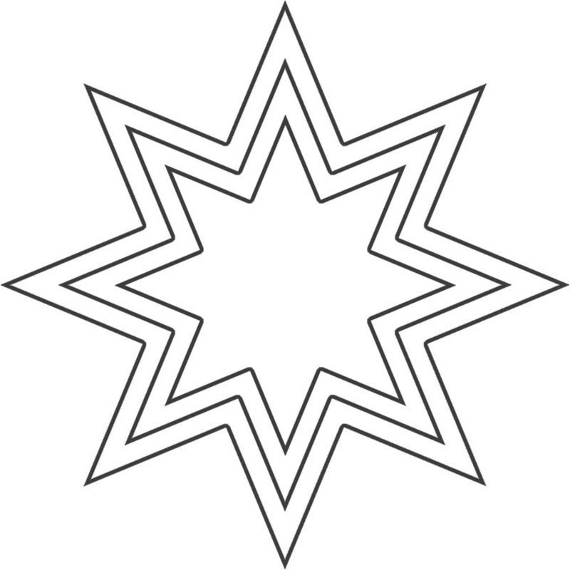Трафареты звезд восьмиконечной звезды