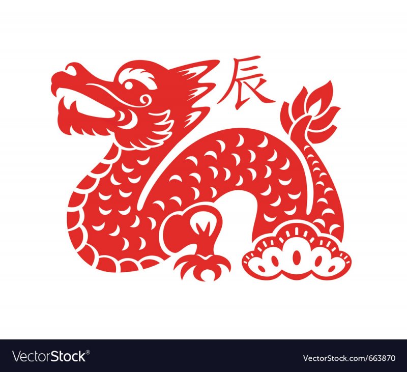 Вытынанки китайский дракон