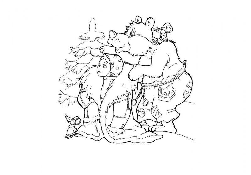 Рисунок к сказке Морозко карандашом