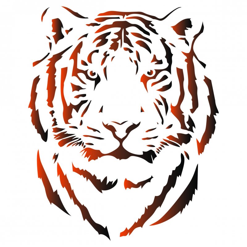 Вырезанки 2022 тигр