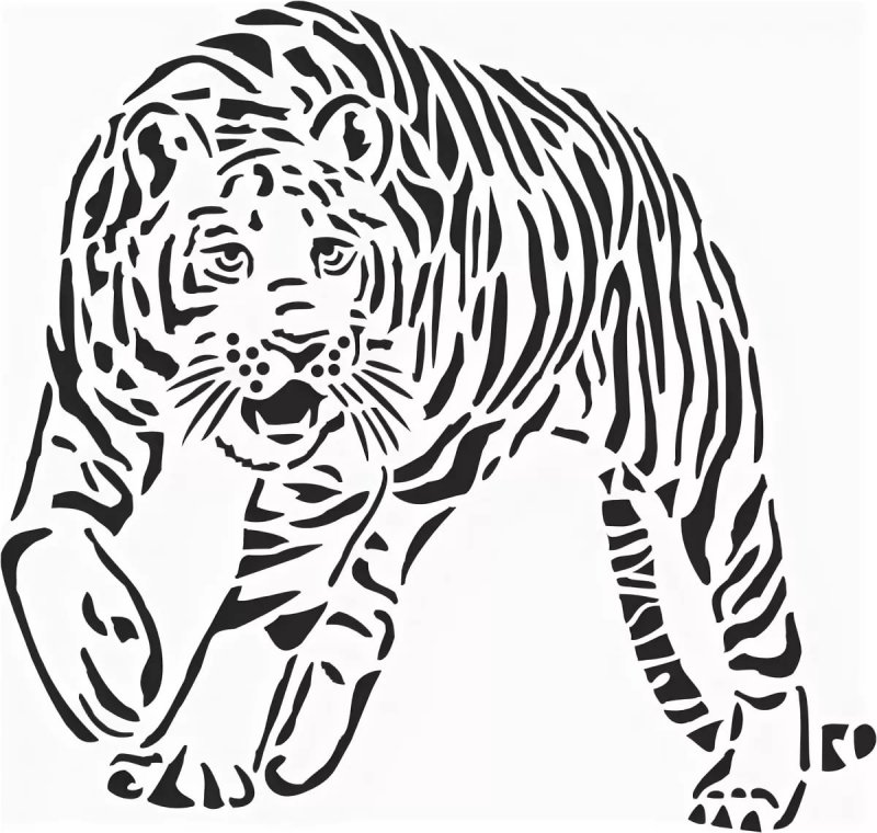 Тигр 2022 вектор