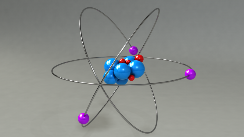 3д модель атома