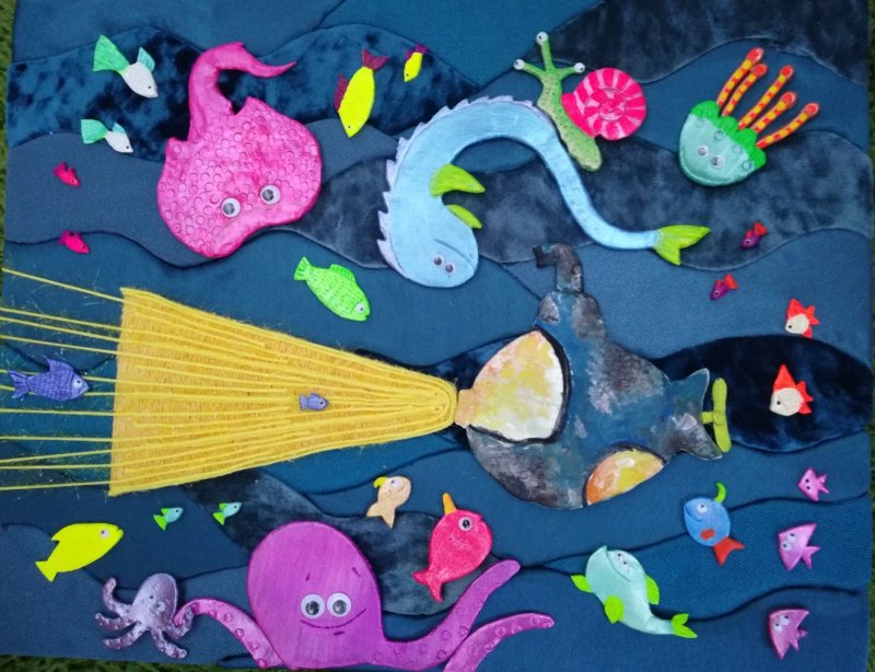 Морские животные из фетра для детского сада
