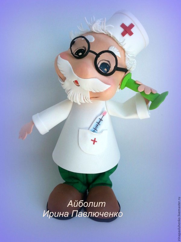 Кукла врач из фоамирана