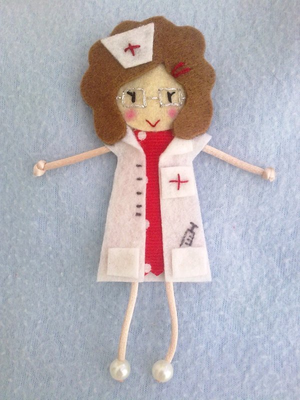 Медсестра из фетра