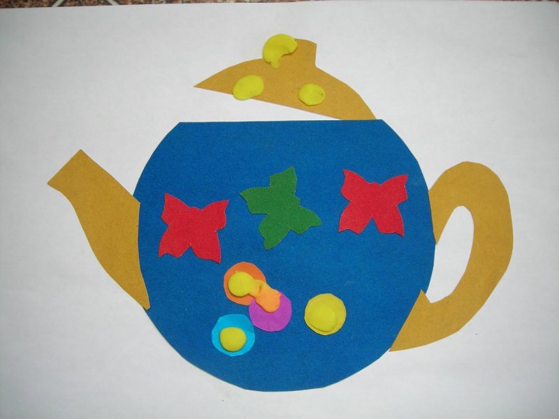 Украшение чашки в детском саду