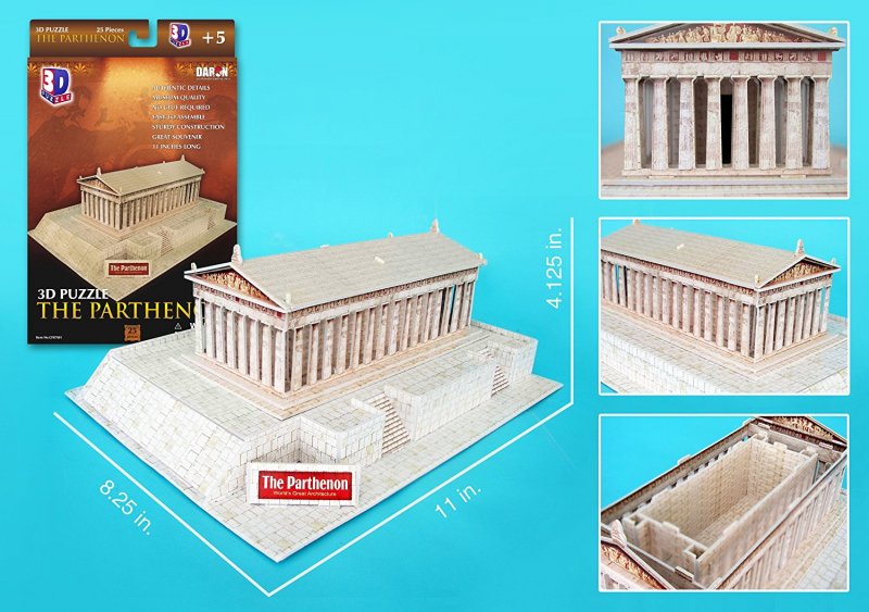 Древнегреческий храм из бумаги