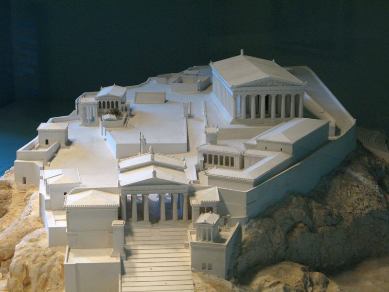 Акрополь Афины макет