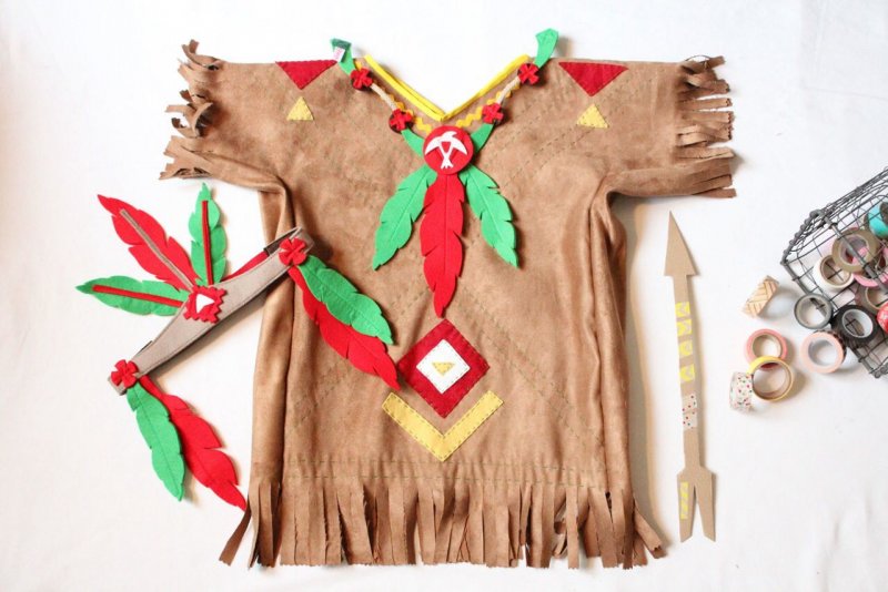 Этнический костюм индейца для детей