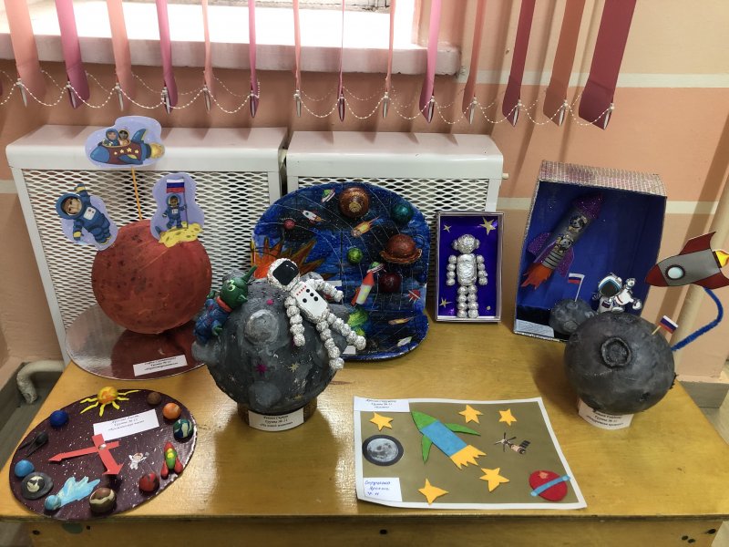 Выставка детских работ ко Дню космонавтики
