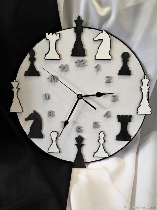Часы из шахмат
