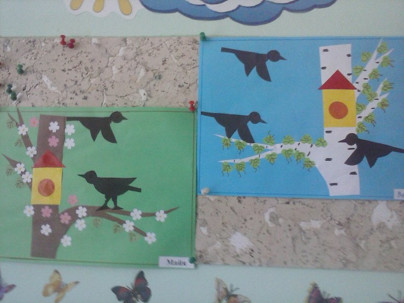 Выставка зимующие птицы в детском саду