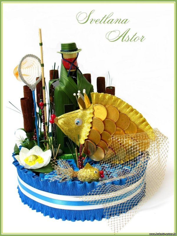 Подарочный букет для рыбака