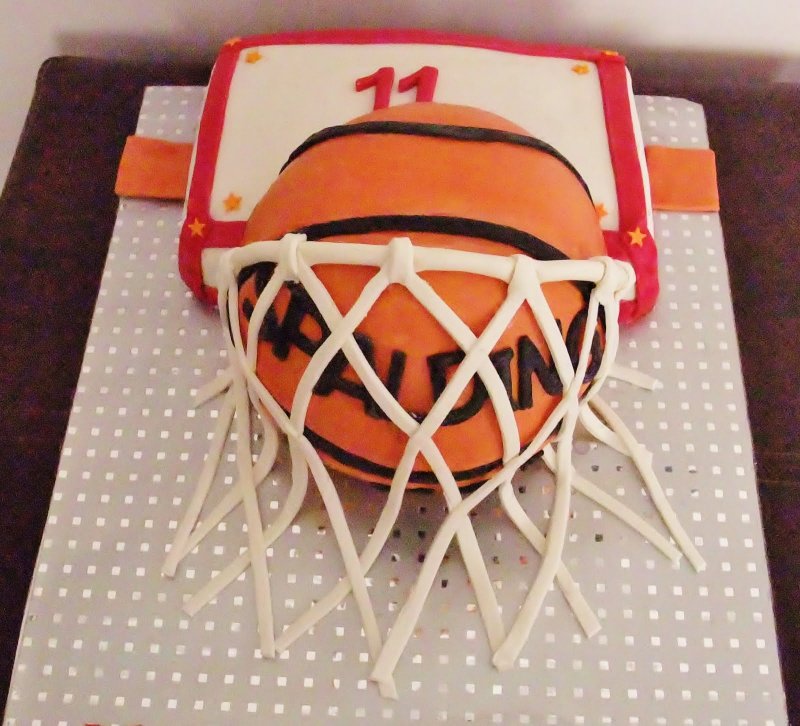 Торт баскетбольный мяч кремовый