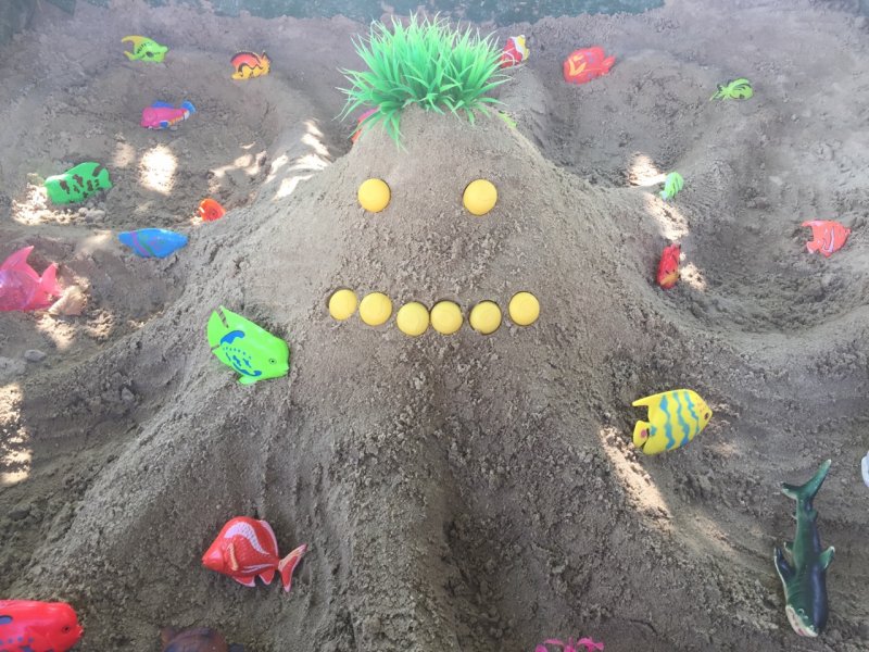 Поделки из песка в детском саду