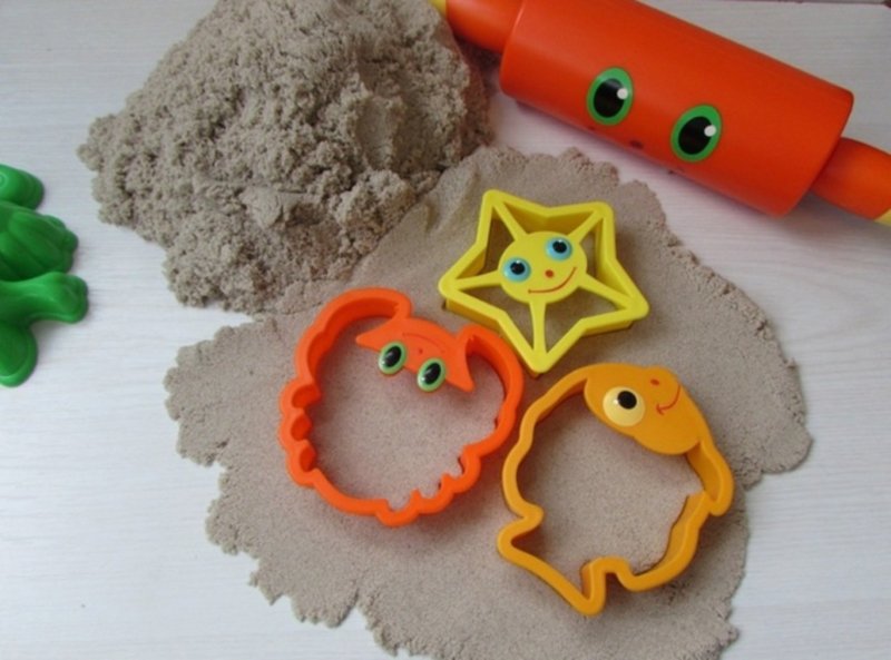 Лепка из песка для детей