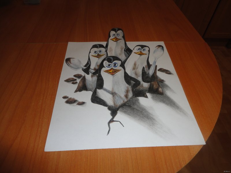 Пингвины из Мадагаскара концепт арт