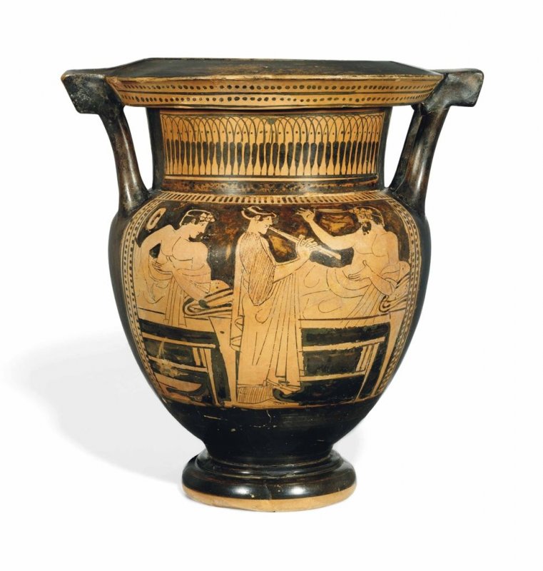 Древнегреческие вазы и шкатулки