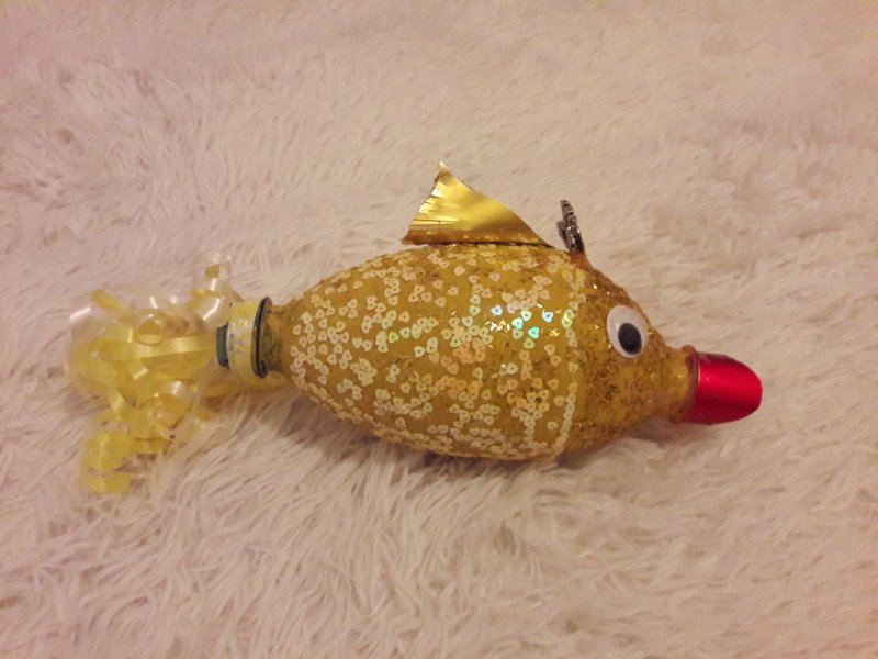 Золотая рыбка поделка в детский сад