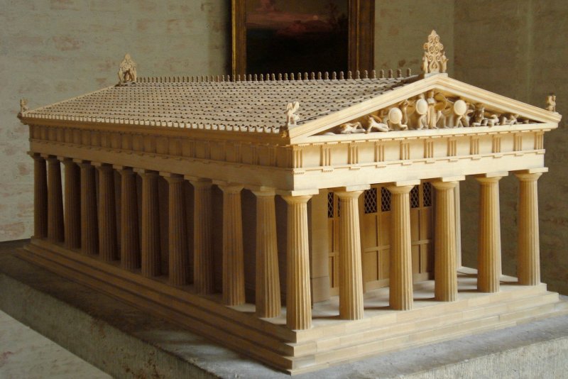 Храм Парфенон в Афинах реконструкция