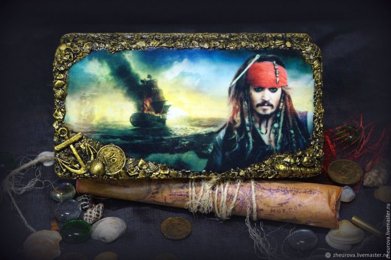 Сундук с сокровищами пираты Карибского моря