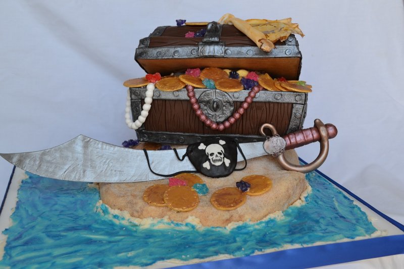 Торт пиратский для мальчика 7 лет