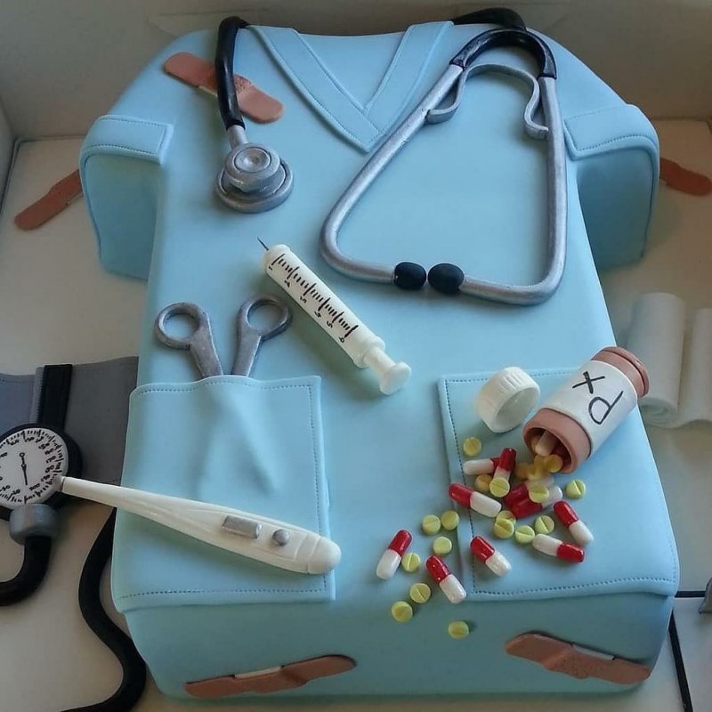 Торт тематический для врача