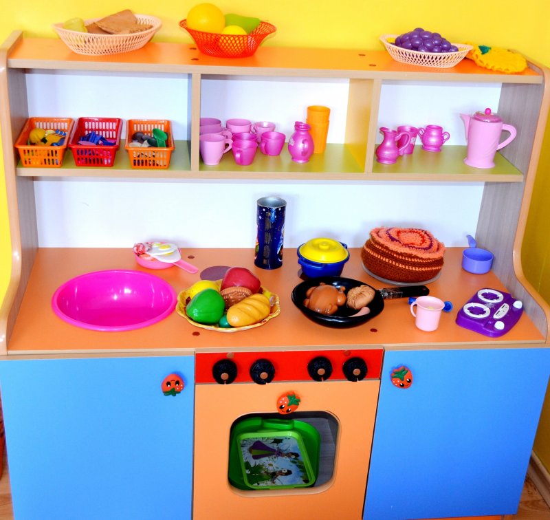 Уголок кухня в детском саду