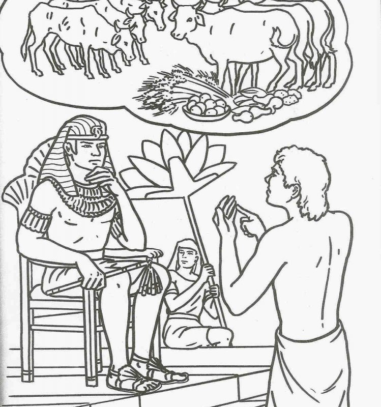 Иосиф и его братья раскраска