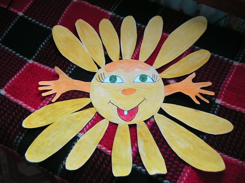 Поделка солнышко в детский сад