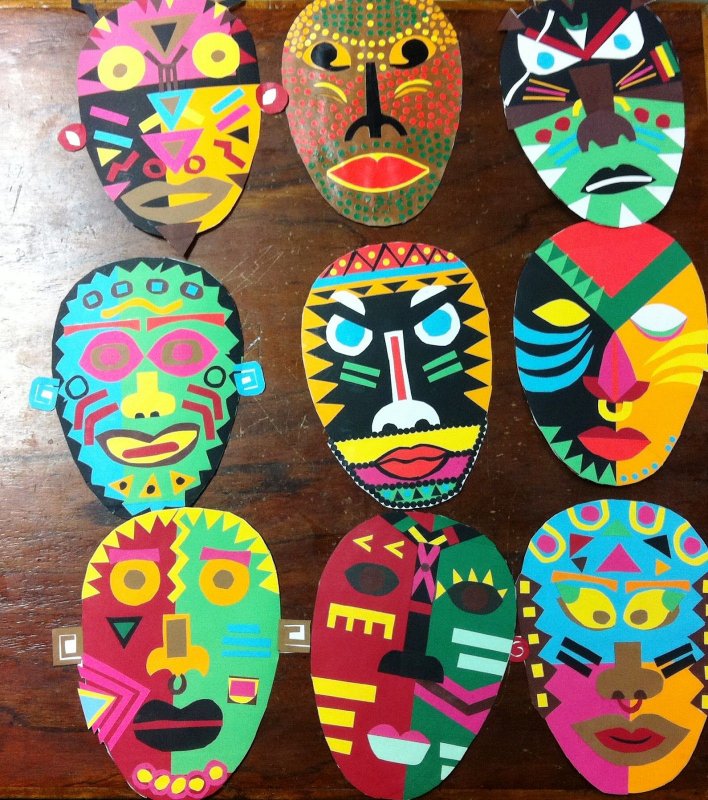 Африканские маски для детей