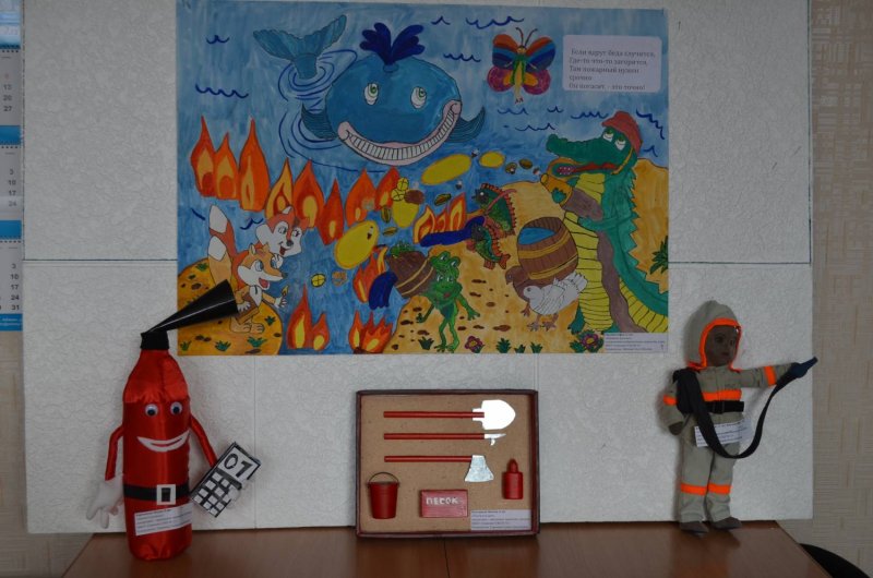Аппликация на пожарную тему в детском саду