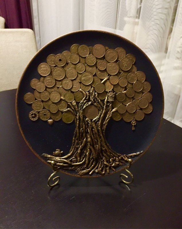 Дерево из монеток