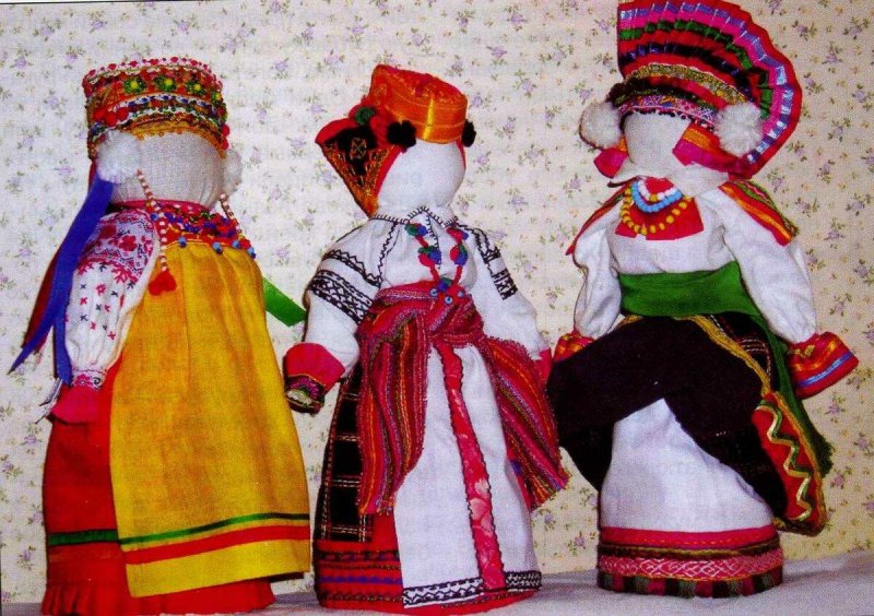 Куклы из джута и Мешковины