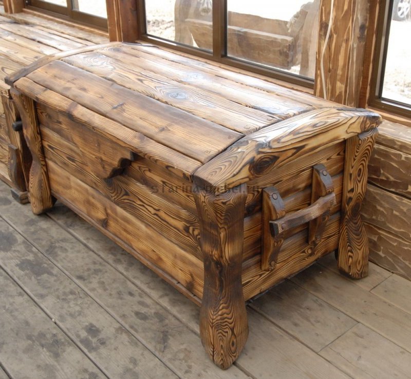 Мебель из брашированного дерева