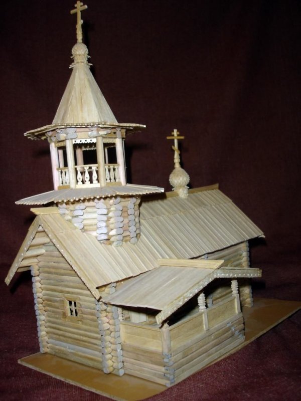 Макеты деревянных церквей Кижи