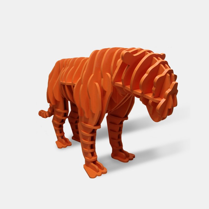Тигр игрушка из дерева