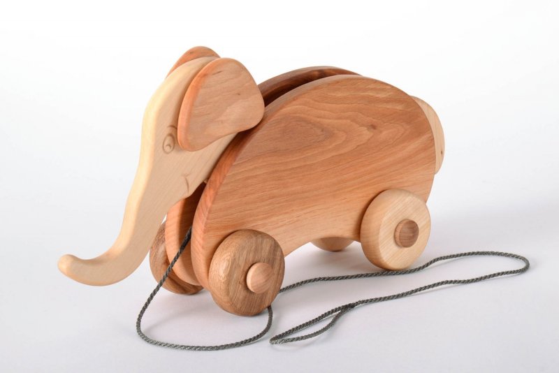 Деревянные колеса для игрушек