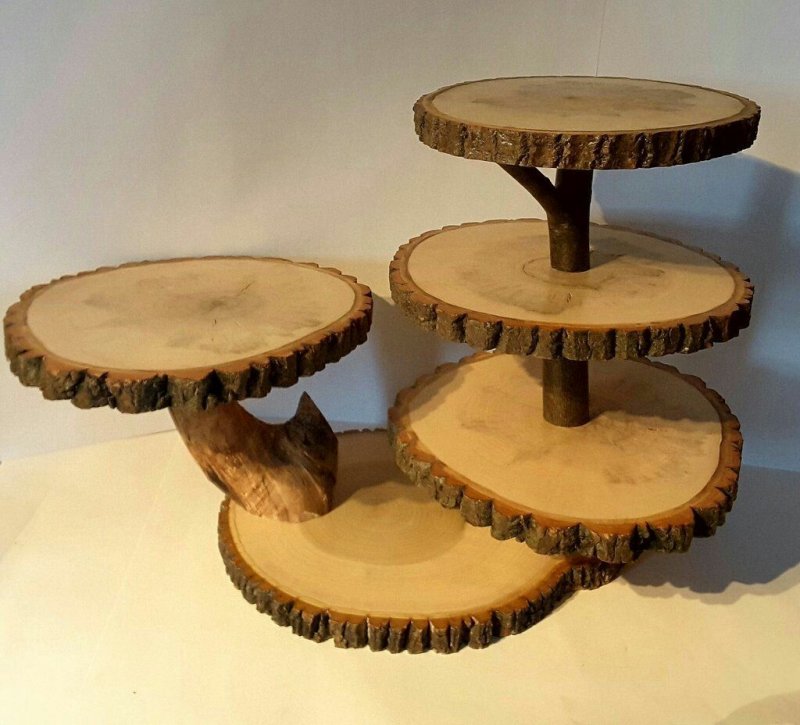 Изделия из деревянных спилов