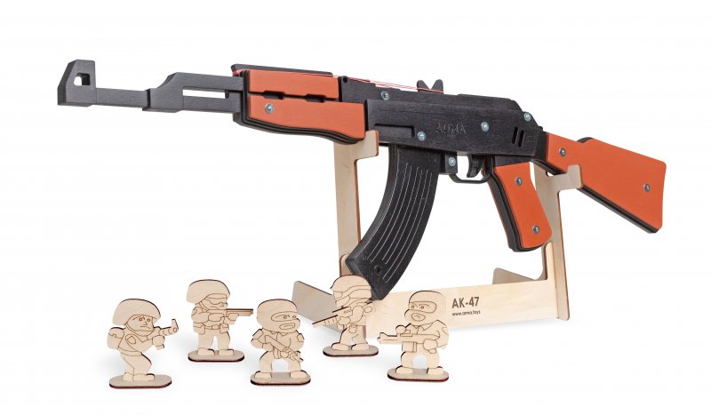 Arma Toys автомат деревянный резинкострел
