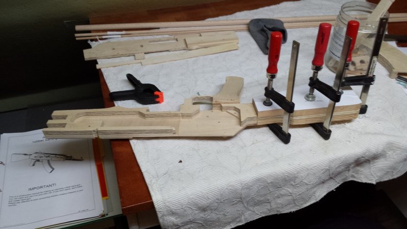 Mauser c96 сборная деревянная модель