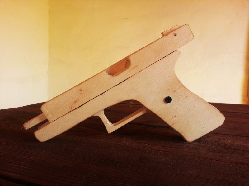 АК 47 деревянный резинкострел