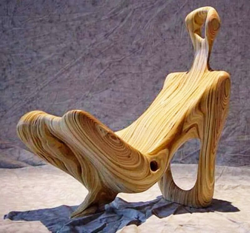 Мебель из стволов деревьев