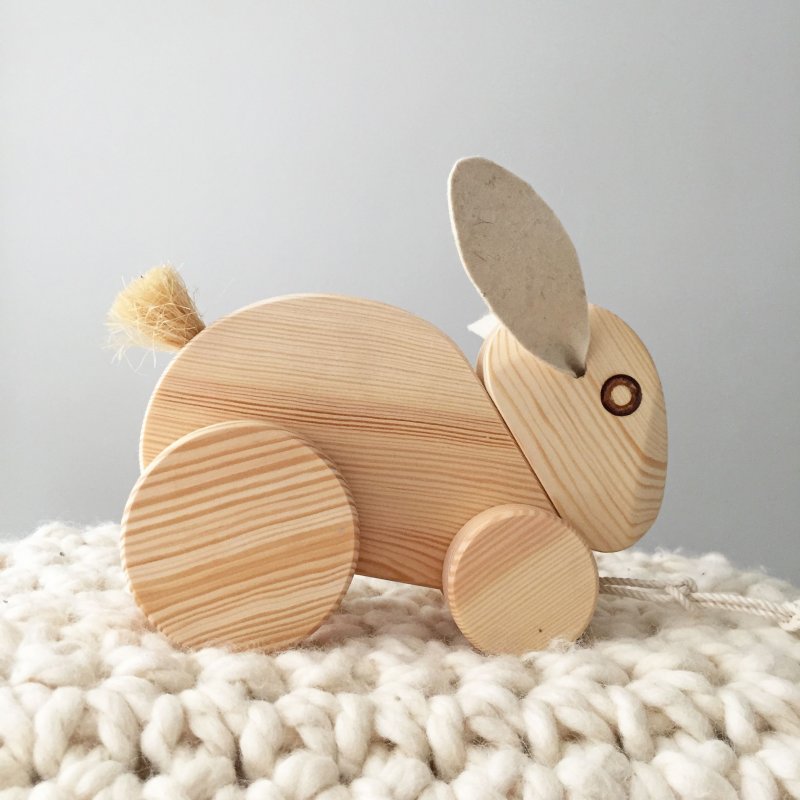 Деревянный игрушки кролик