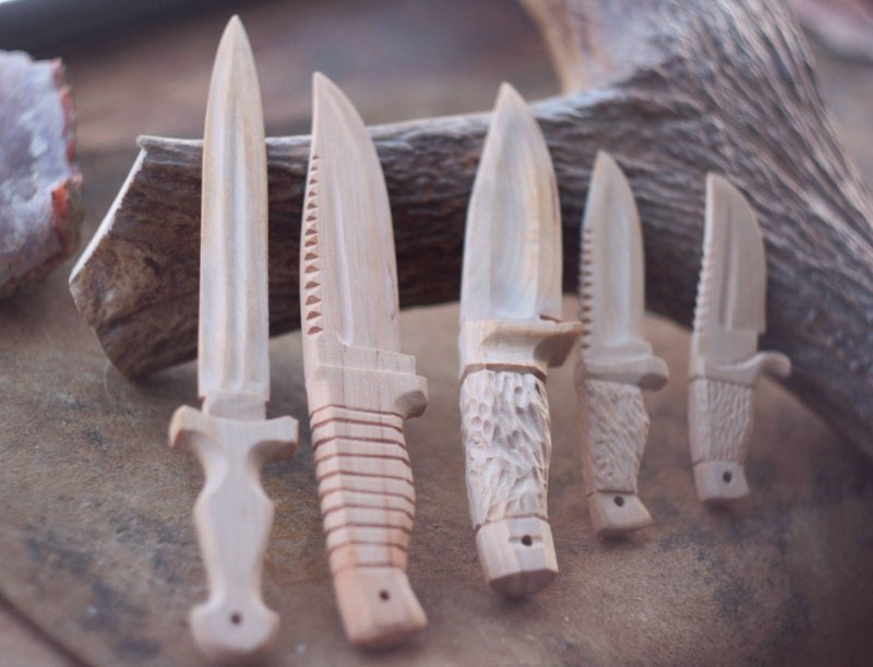 Самодельные ножи из дерева