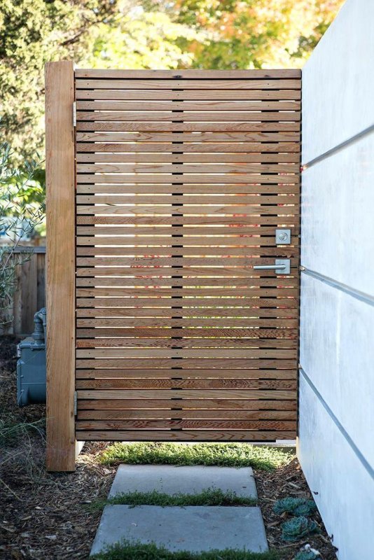 Забор реечный деревянный