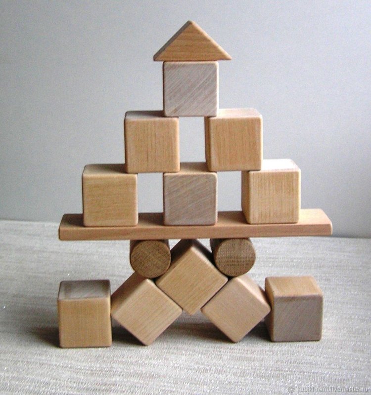 Кубики из дерева